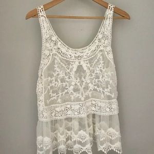 Express White Tank Top